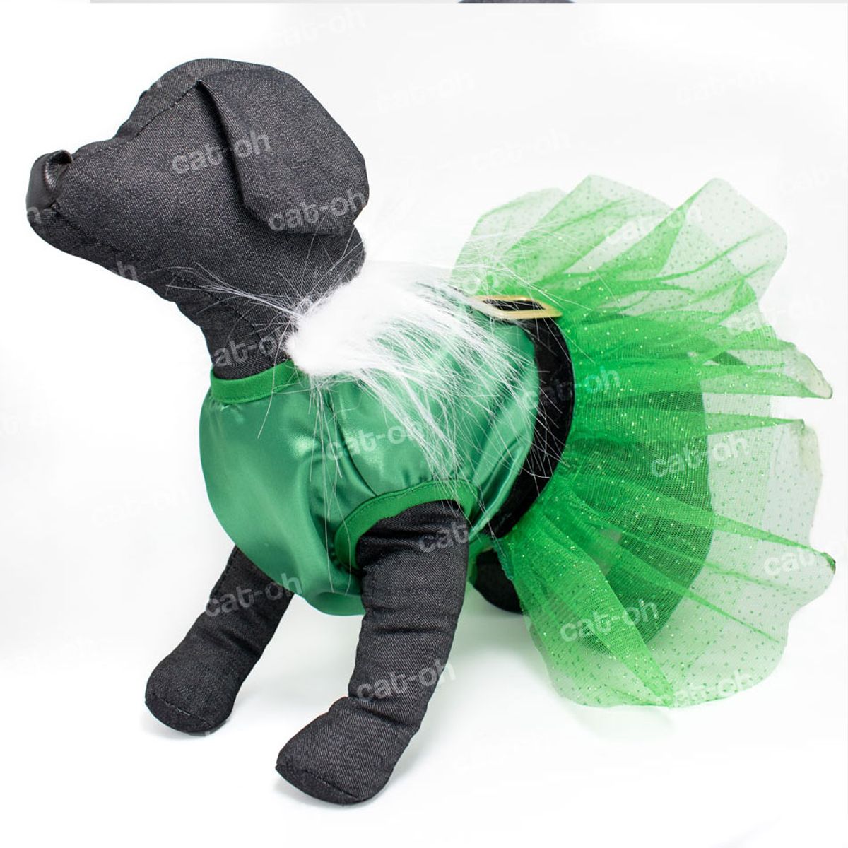 GENERICO - Ropa de Navidad para mascotas - Mamanoela Tutú verde Talla 1