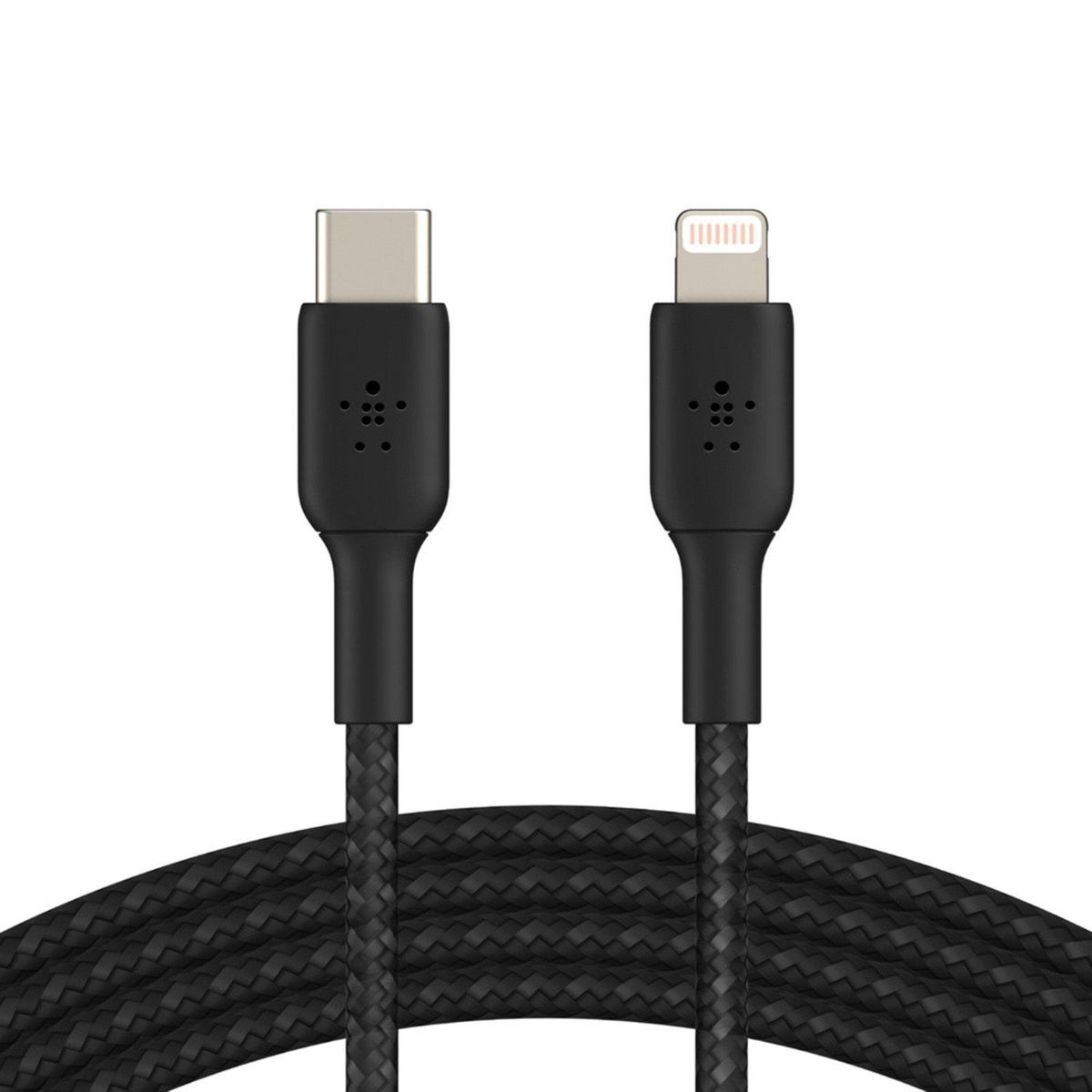 BELKIN - Cable Belkin trenzado Lightning 1m to USB-C Charging MFi CAA004bt1MBK