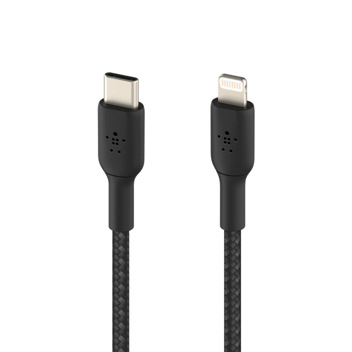 BELKIN - Cable Belkin trenzado Lightning 1m to USB-C Charging MFi CAA004bt1MBK