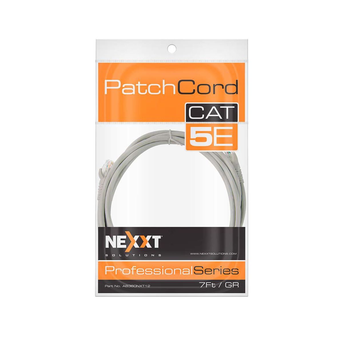NEXXT SOLUTIONS - Cable Nexxt Patch Cord 2.1 Metros UTP CAT 5e RJ-45 - AB360NXT12