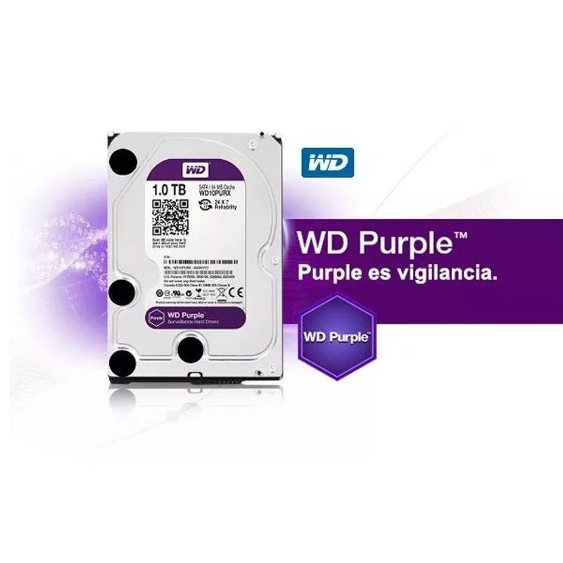 WESTER DIGITAL - Disco Duro 1 TB Interno 3.5" HD Wester Digital Purpura