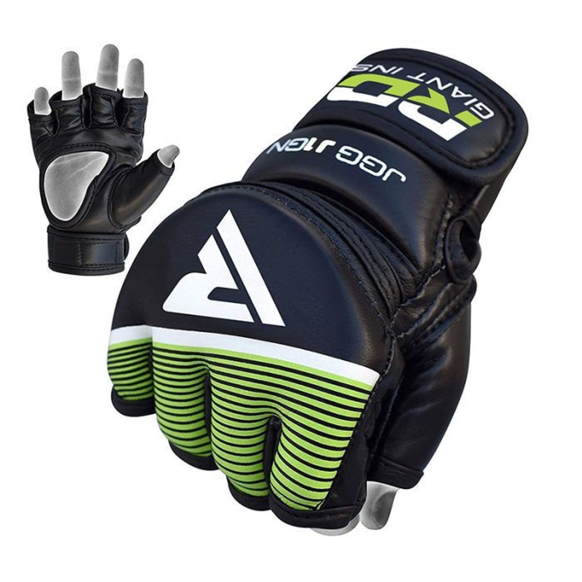 RDX - GUANTES MMA RDX VERDES PARA NIÑOS JGG-J1GN