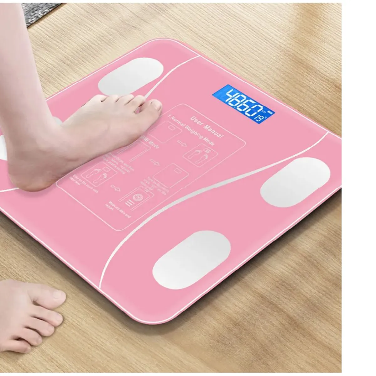 GENERICO - BALANZA INTELIGENTE CON BLUETOOTH  PESO 180 KG