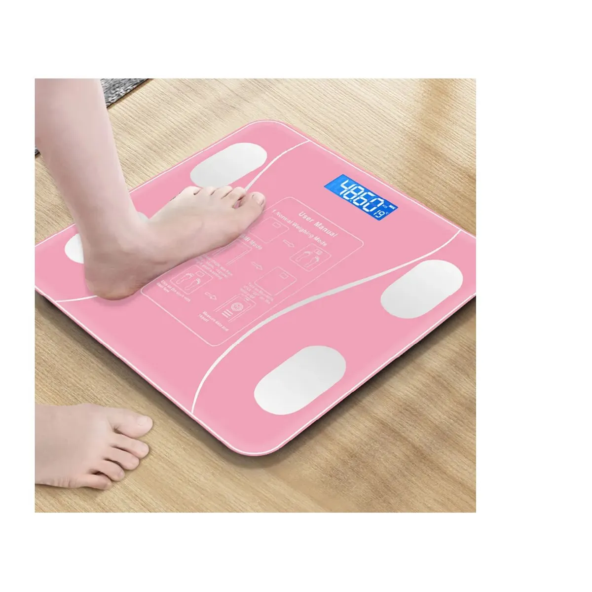 GENERICO - BALANZA INTELIGENTE CON BLUETOOTH  PESO 180 KG