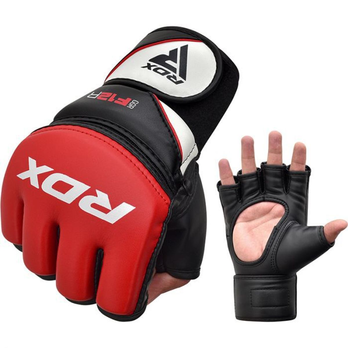 RDX - RDX F12 GUANTES MMA GRAPPLING ROJO-M