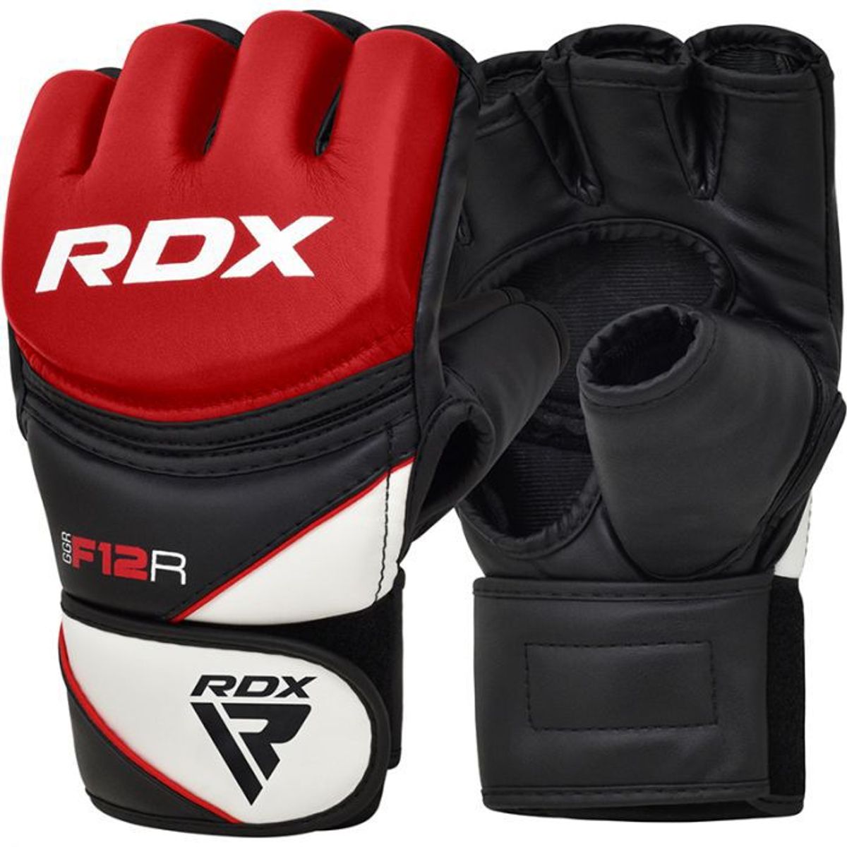 RDX - RDX F12 GUANTES MMA GRAPPLING ROJO-M