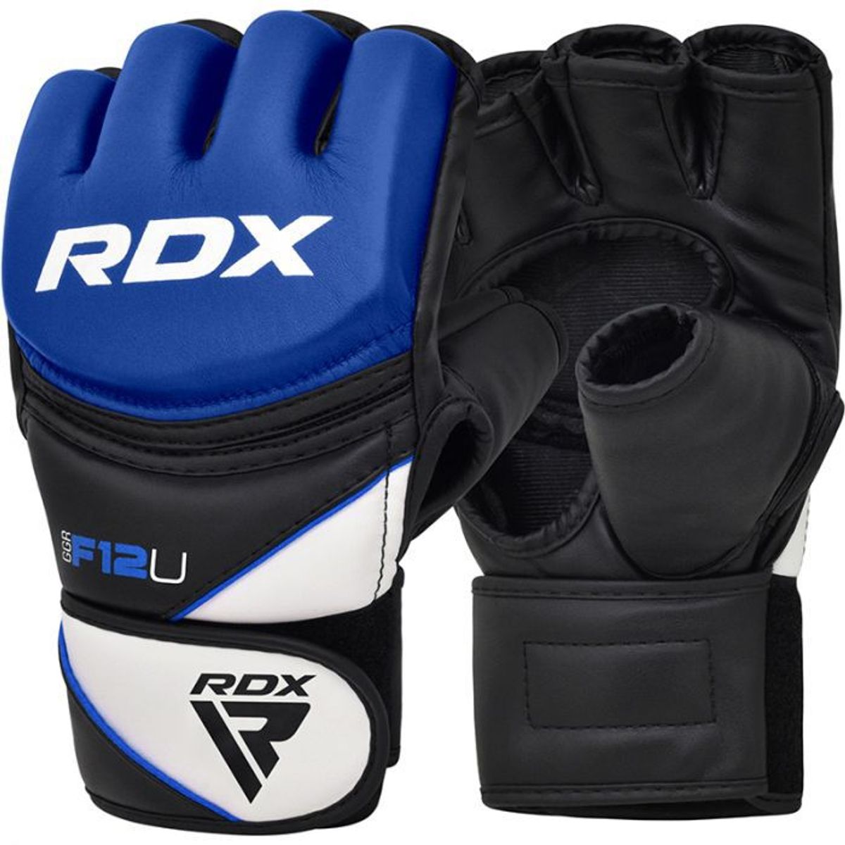 RDX - RDX F12 GUANTES MMA DE GRAPPLING AZUL-L