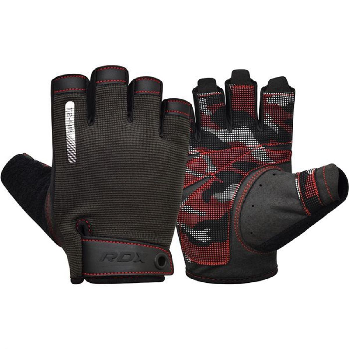 RDX - RDX T2 GUANTES DE LEVANTAMIENTO DE PESAS ROJO - LARGE