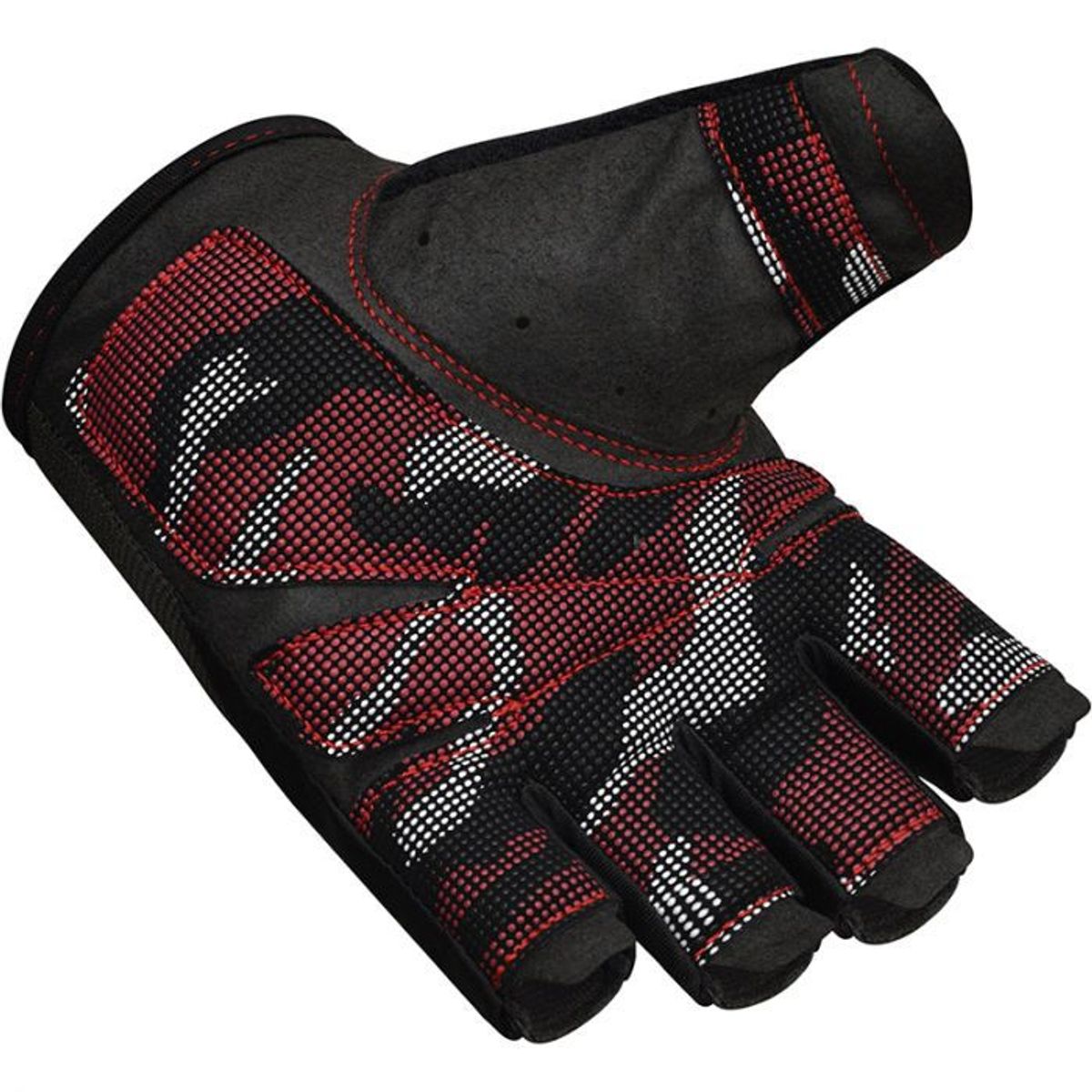 RDX - RDX T2 GUANTES DE LEVANTAMIENTO DE PESAS ROJO - LARGE