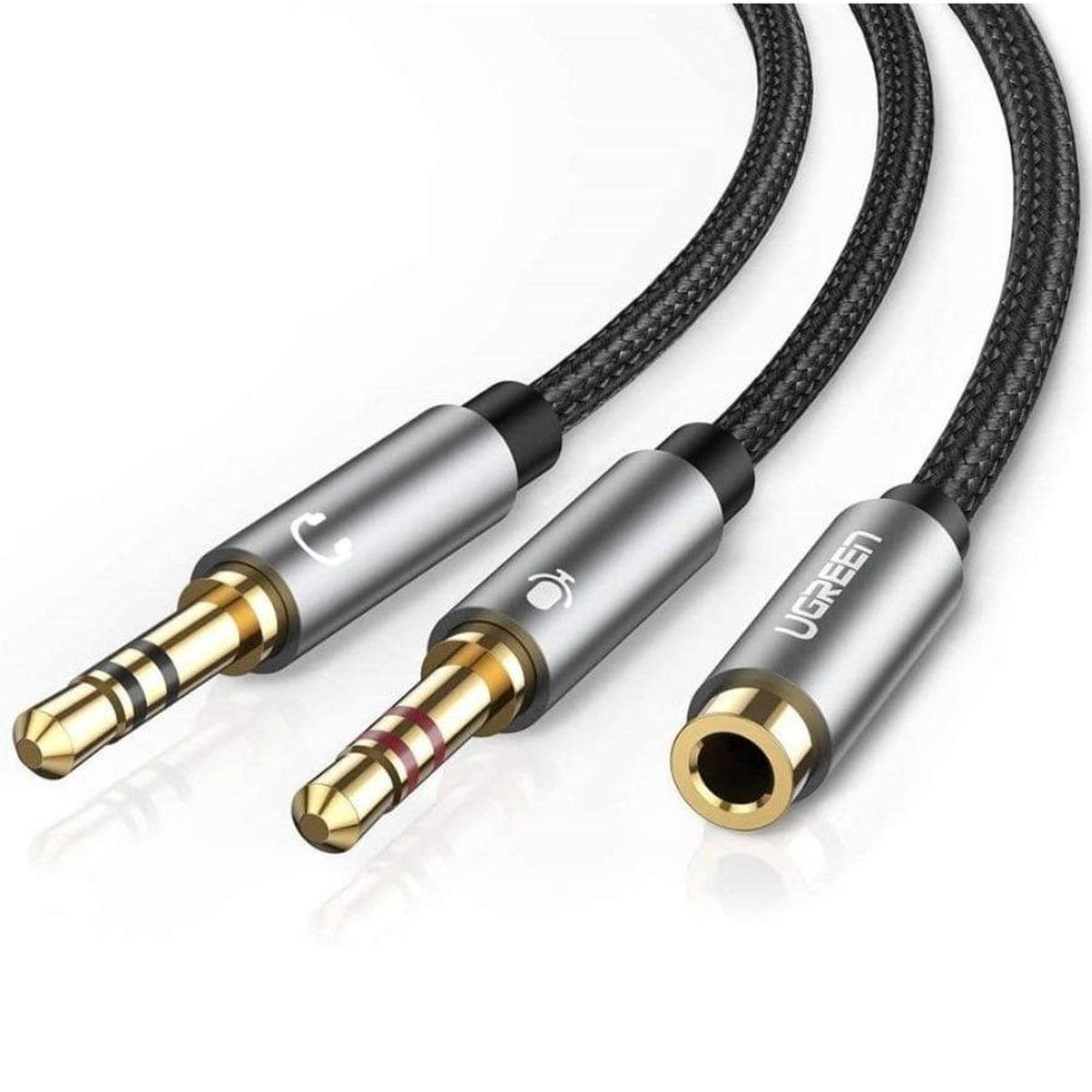 UGREEN - Ugreen Cable Splitter 3.5mm Audio Stereo Hembra a 2 Macho AV140 20899