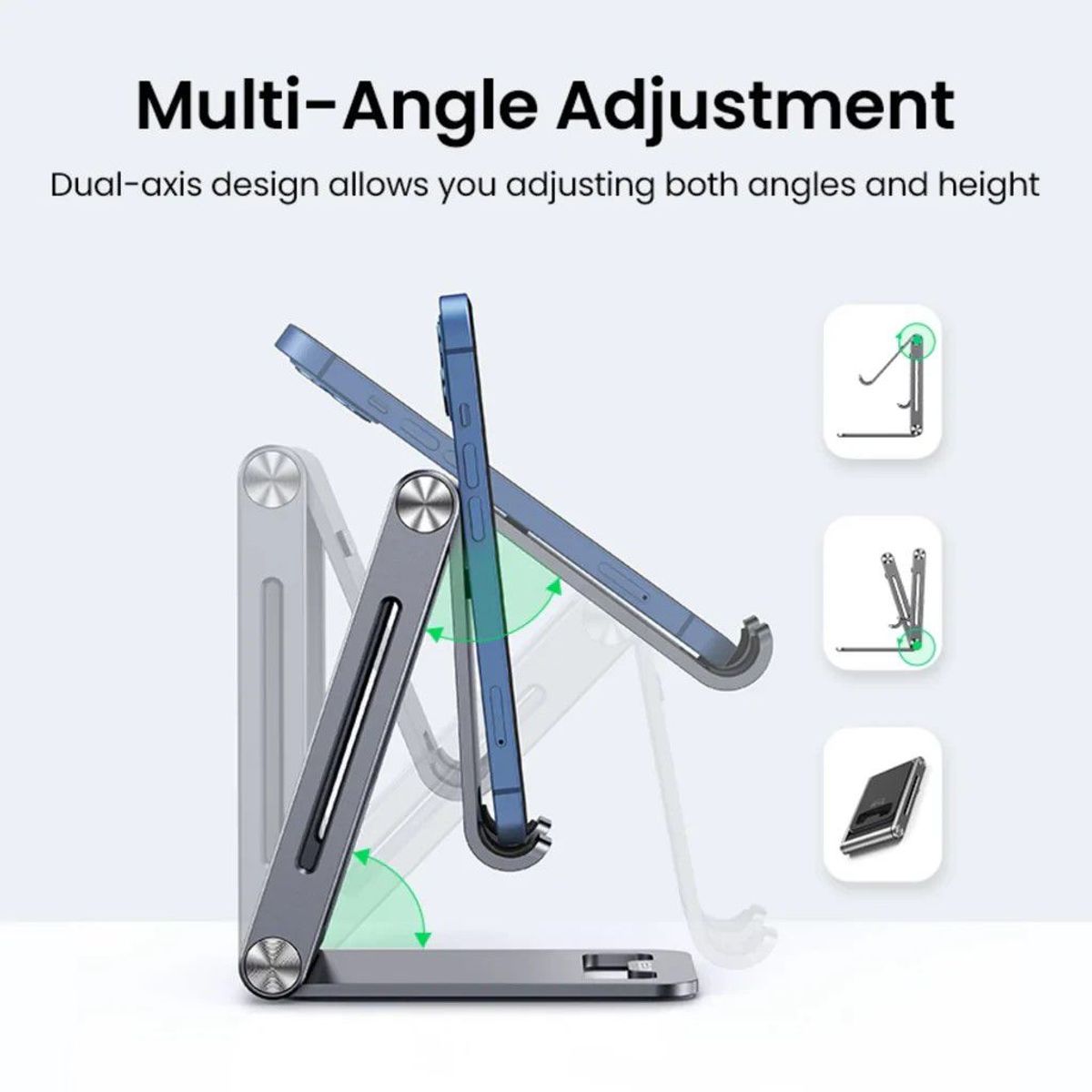 UGREEN - Ugreen Soporte Ajustable Aluminio Smartphone Tablet 7.9" LP263 - 80708