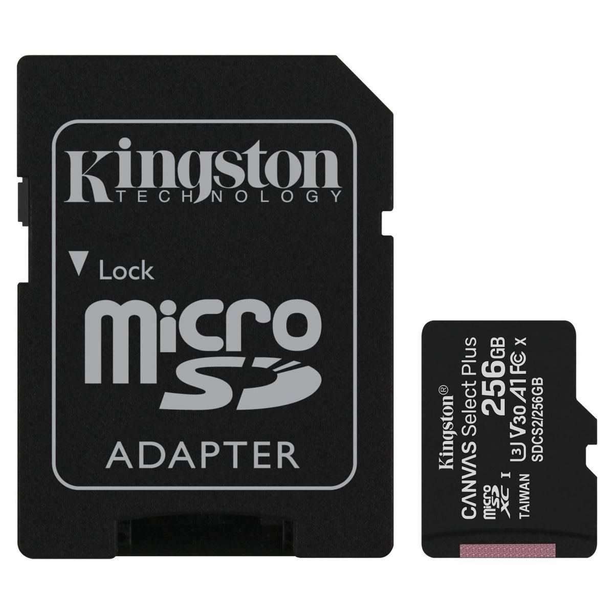 KINGSTON - Kingston Memoria 256GB Micro SDXC100MBs C10 UHS-I SDCS2256GB