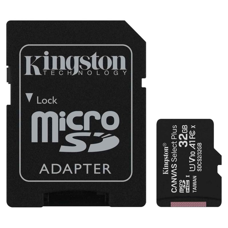 KINGSTON - Kingston Memoria 32GB Micro SDXC 100MBs C10 UHS-I SDCS232GB