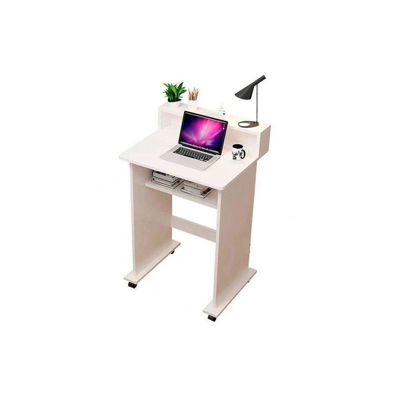 MUEBLES CRISOSTOMO - Escritorio juvenil con ruedas blanco
