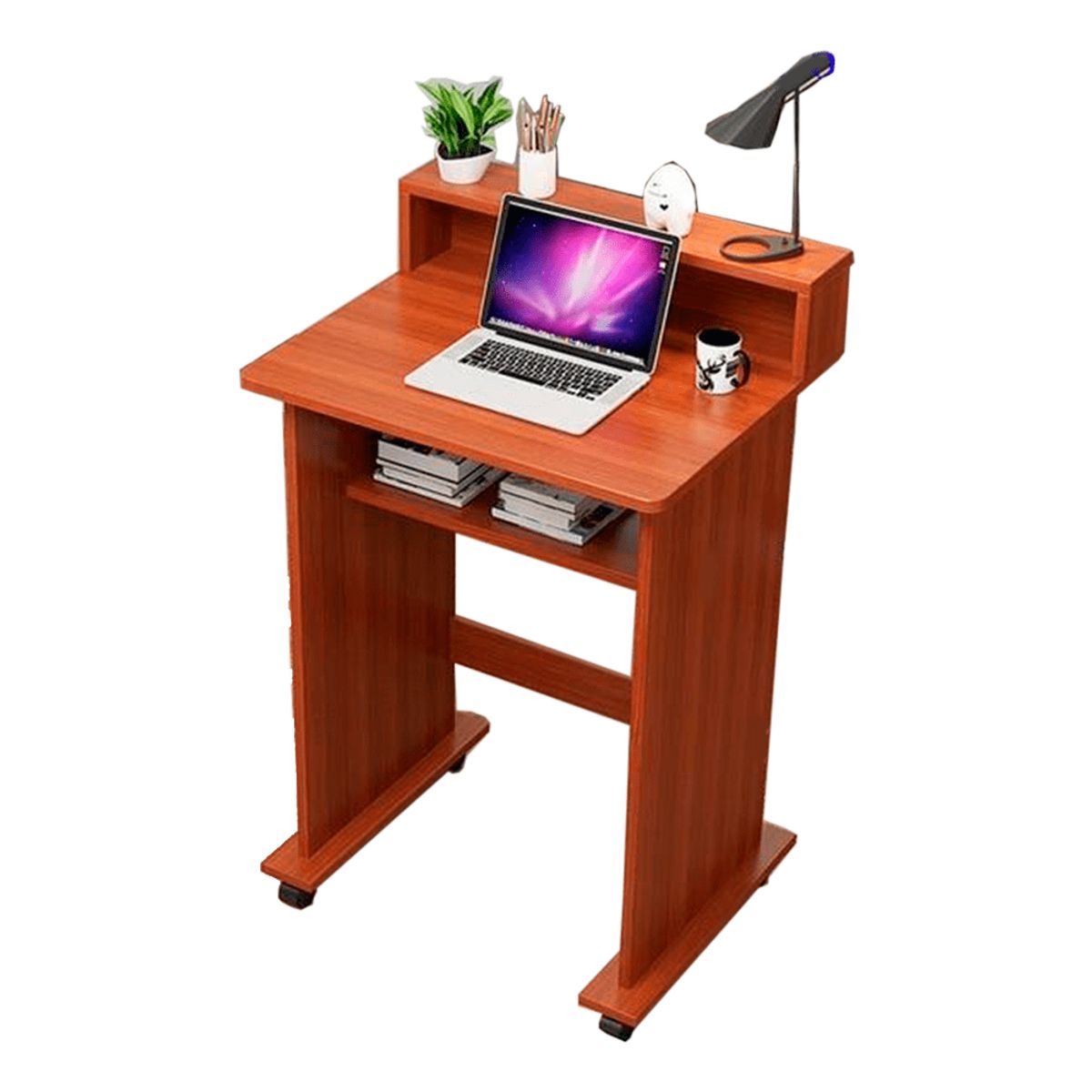 MUEBLES CRISOSTOMO - Escritorio juvenil con ruedas cedro