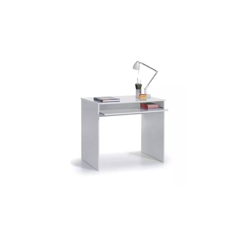 MUEBLES CRISOSTOMO - Escritorio para pc juvenil blanco90cm