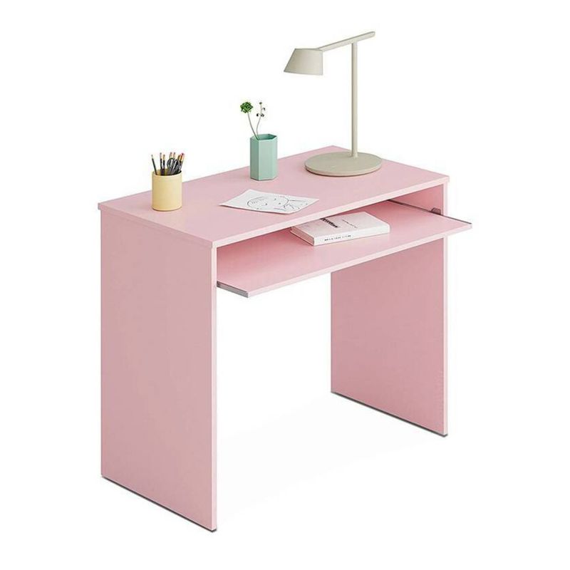 MUEBLES CRISOSTOMO - Escritorio para pc juvenil rosa  80cm