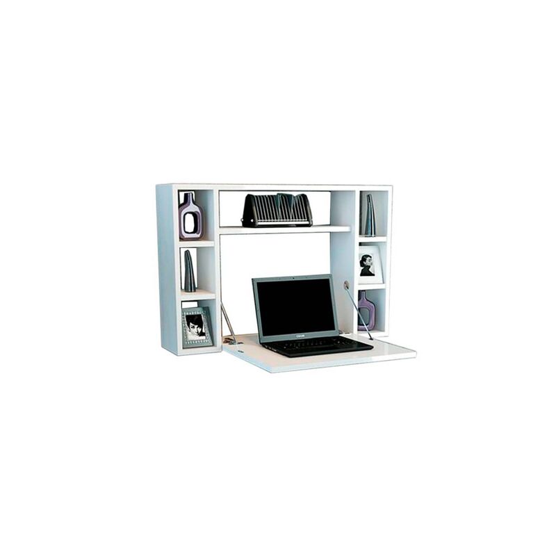 MUEBLES CRISOSTOMO - Escritorio plegable mediando blanco