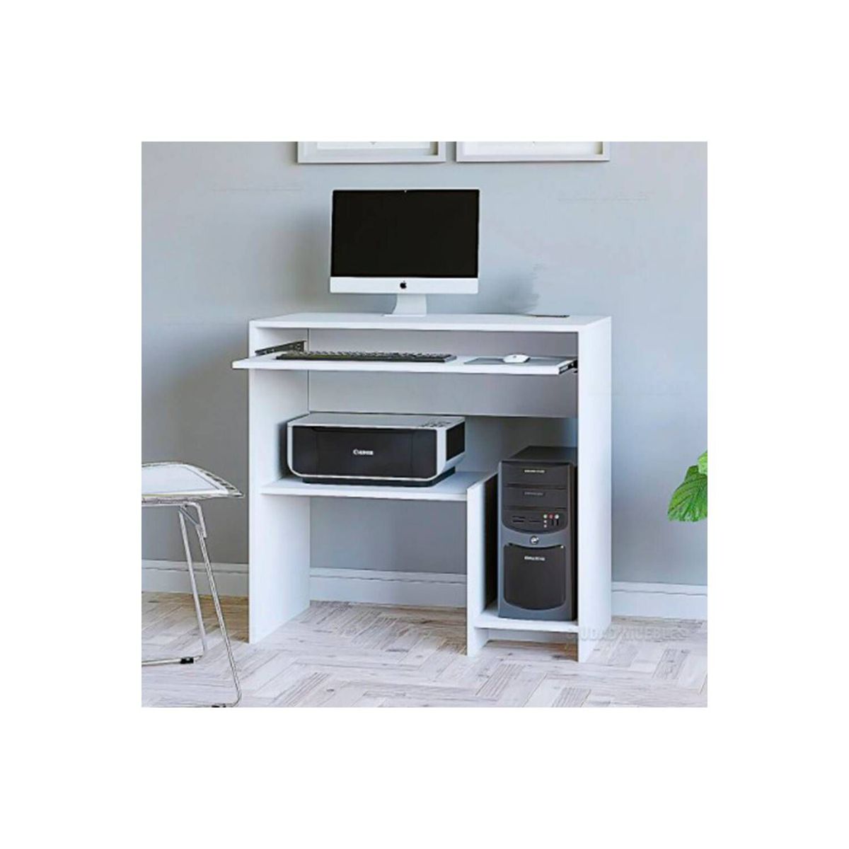 MUEBLES CRISOSTOMO - Escritorio atlanta blanco 80cm