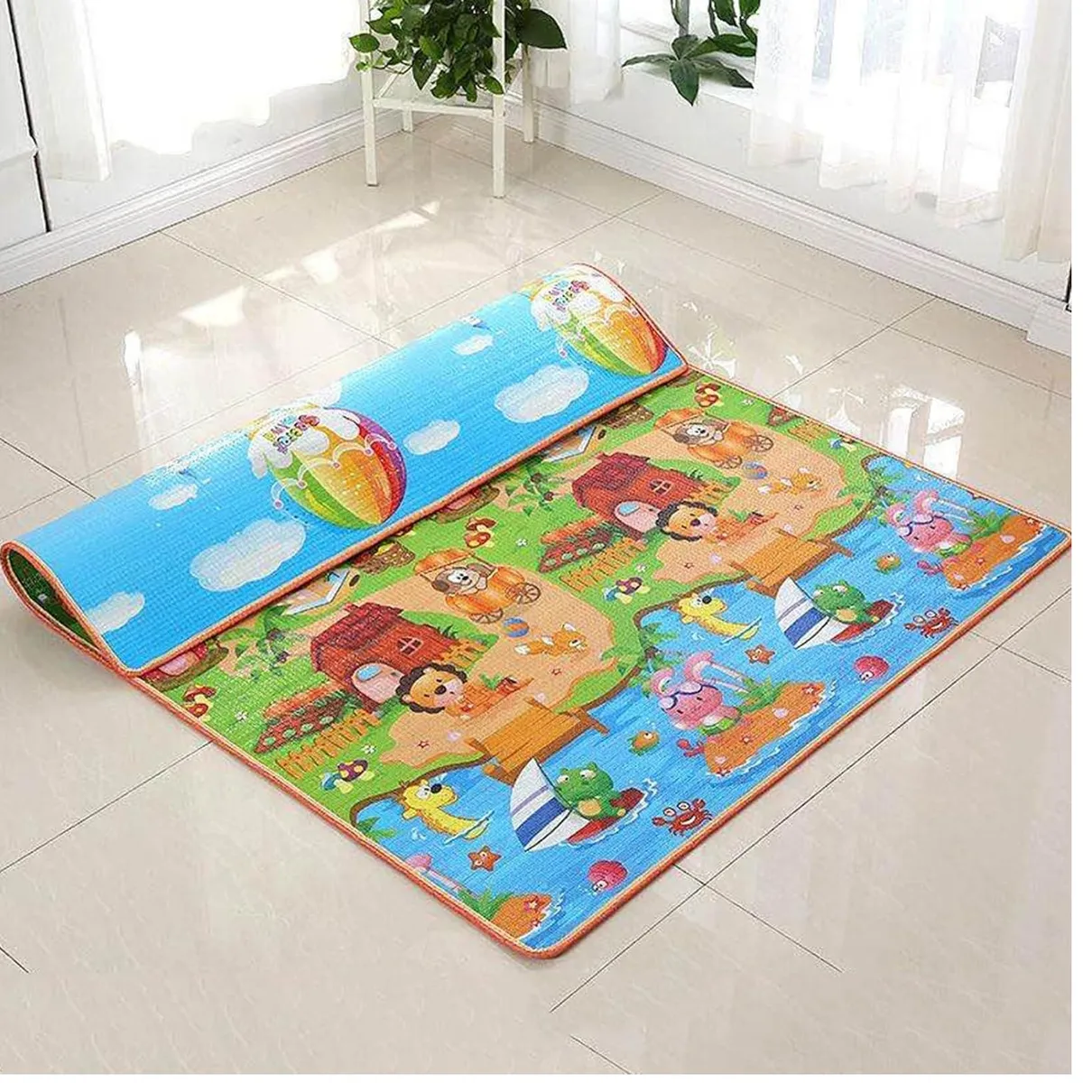 GENERICO - Piso bebe térmico alfombra educativa 180 x 120cm