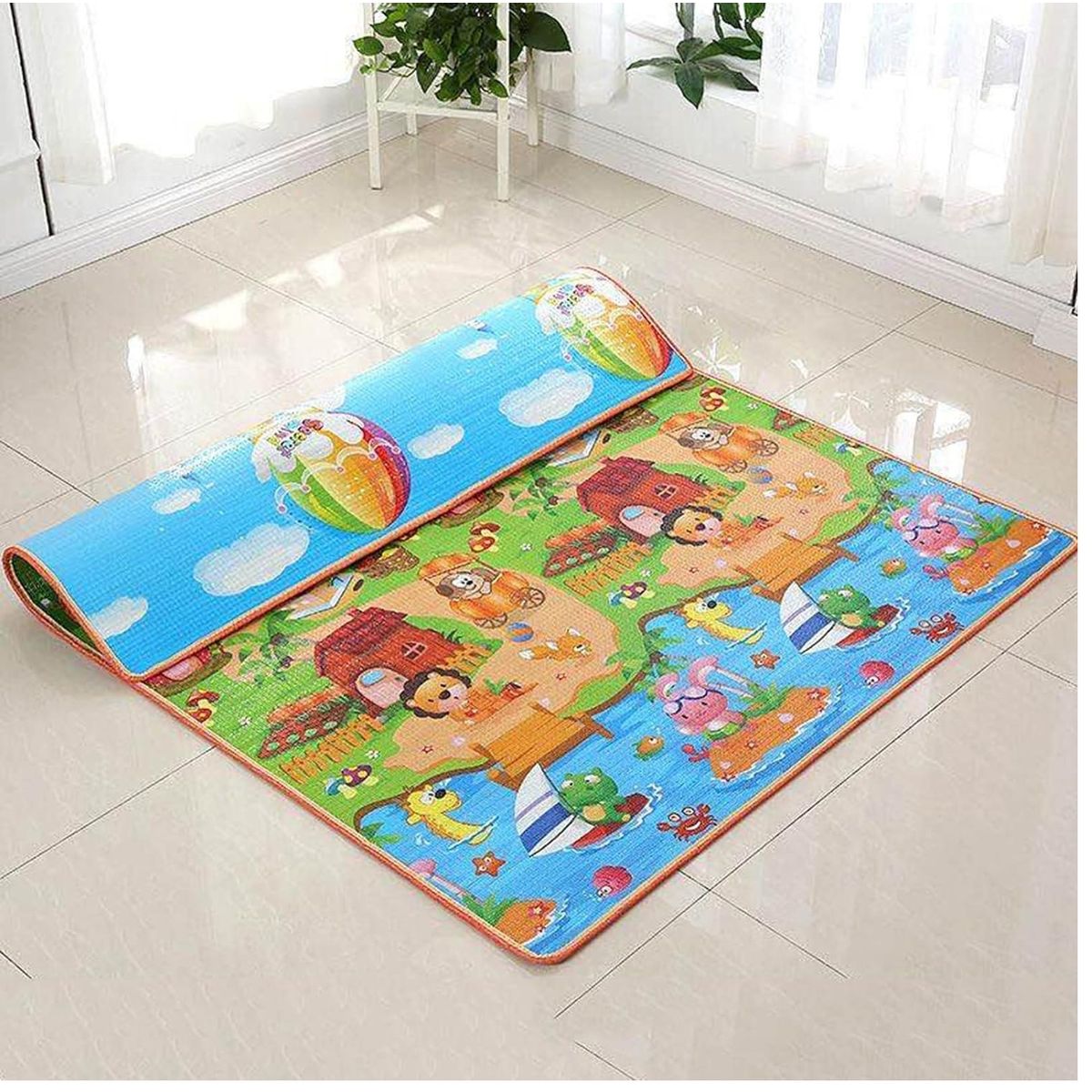 GENERICO - Piso bebe térmico alfombra educativa 180 x 120cm