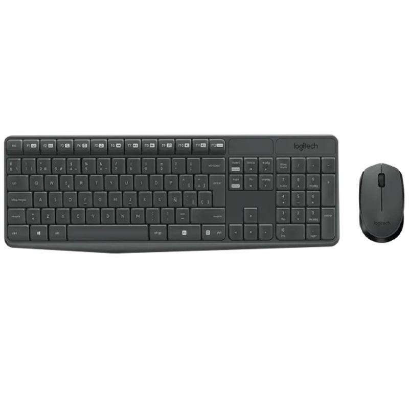 LOGITECH - Teclado con Mouse Inalámbrico Logitech Mk235