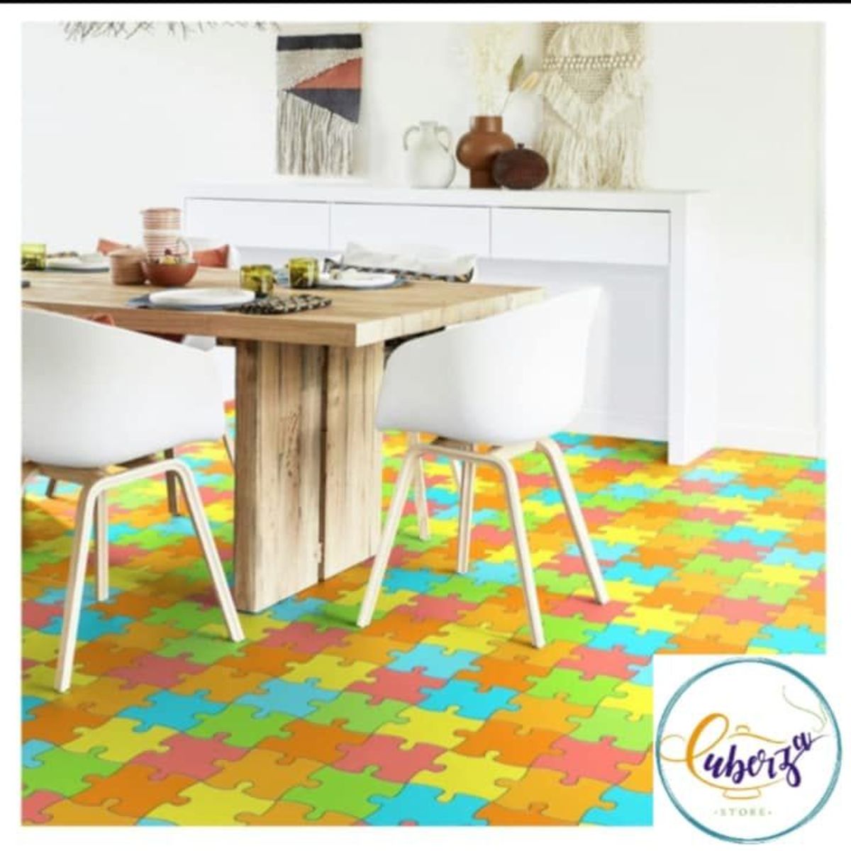 GENERICO - Piso Rompecabezas de Material Vinílico Piso Pak 12 m2