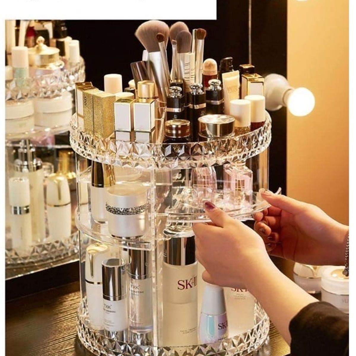 OEM - Organizador giratorio de maquillaje 360º