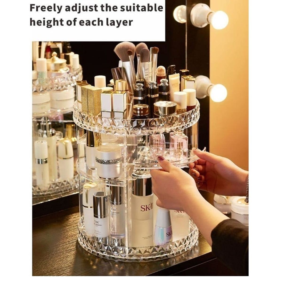 OEM - Organizador giratorio de maquillaje 360º