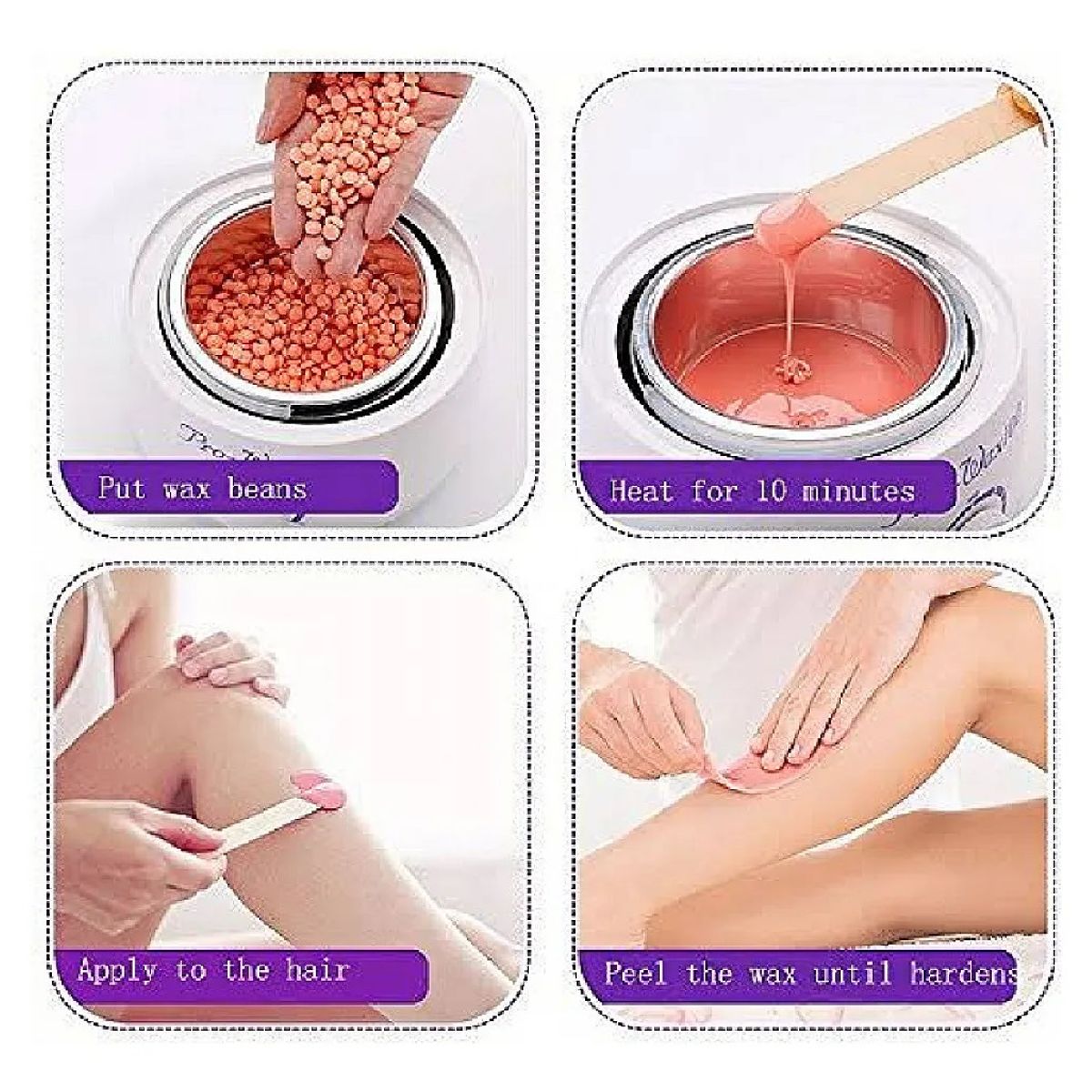 GENERICO - Olla Calentadora Para Cera Depilatoria Raf Color Fucsia