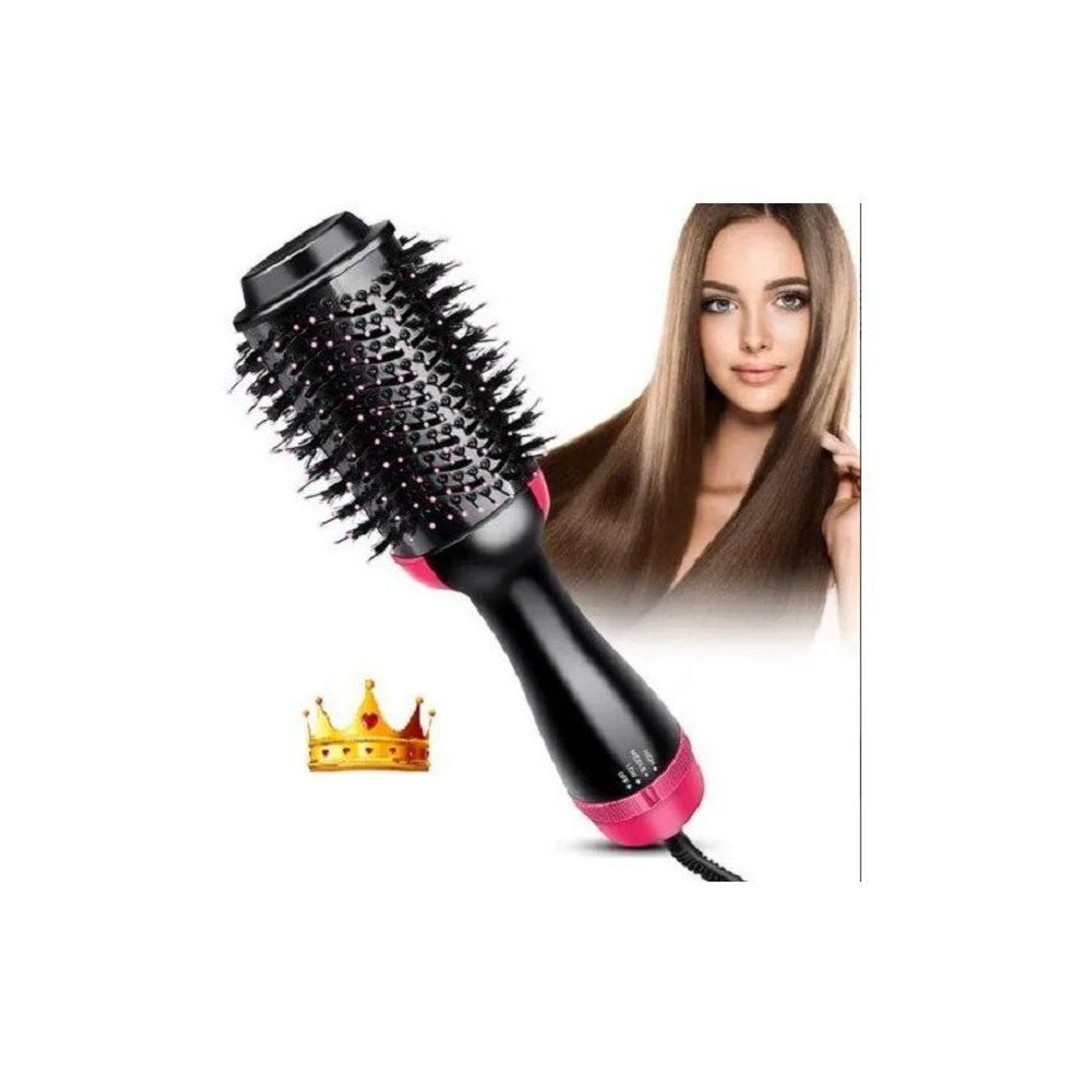 GENERICO - Cepillo alisador secador y risador one step 3 en 1  1200w