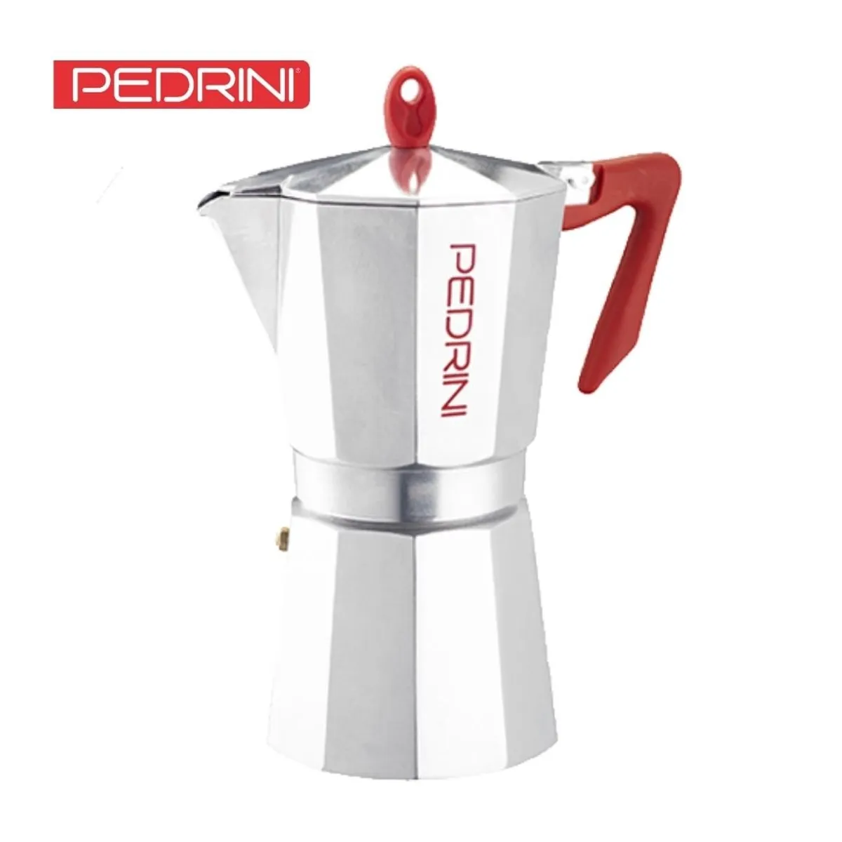 PEDRINI - Cafetera moka italiana asa roja x 12tz PEDRINI