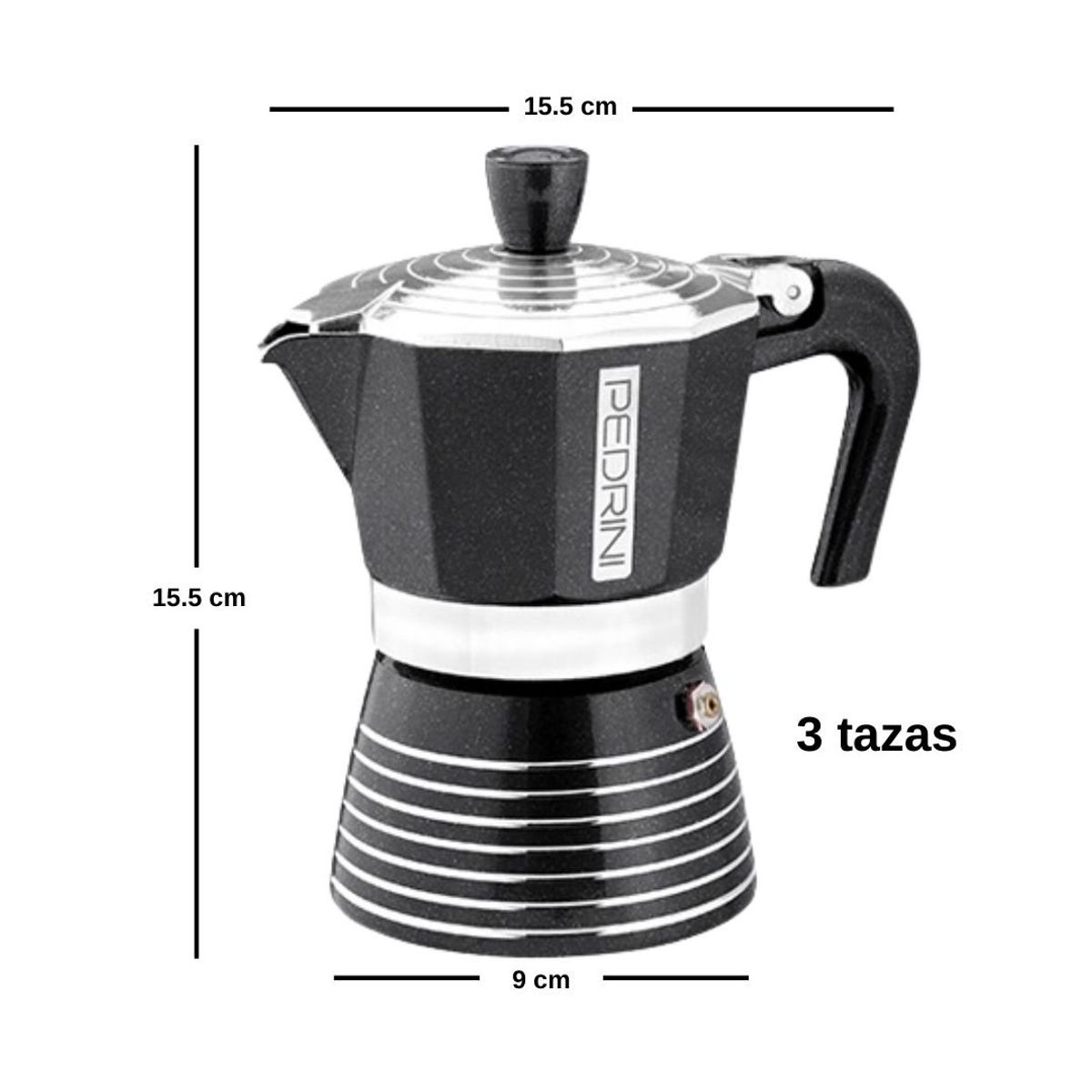 PEDRINI - Cafetera italiana INFINITY ROCK 3tz PEDRINI