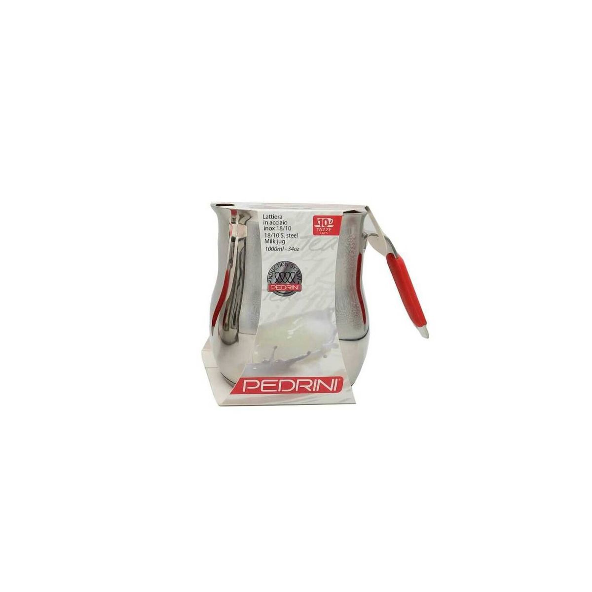 PEDRINI - Lechera acero inoxidable 1000ml inducción