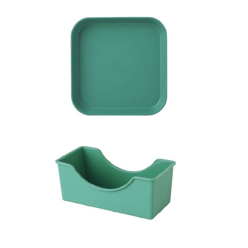 GENERICO - Platos Portátiles Reutilizables - Verde