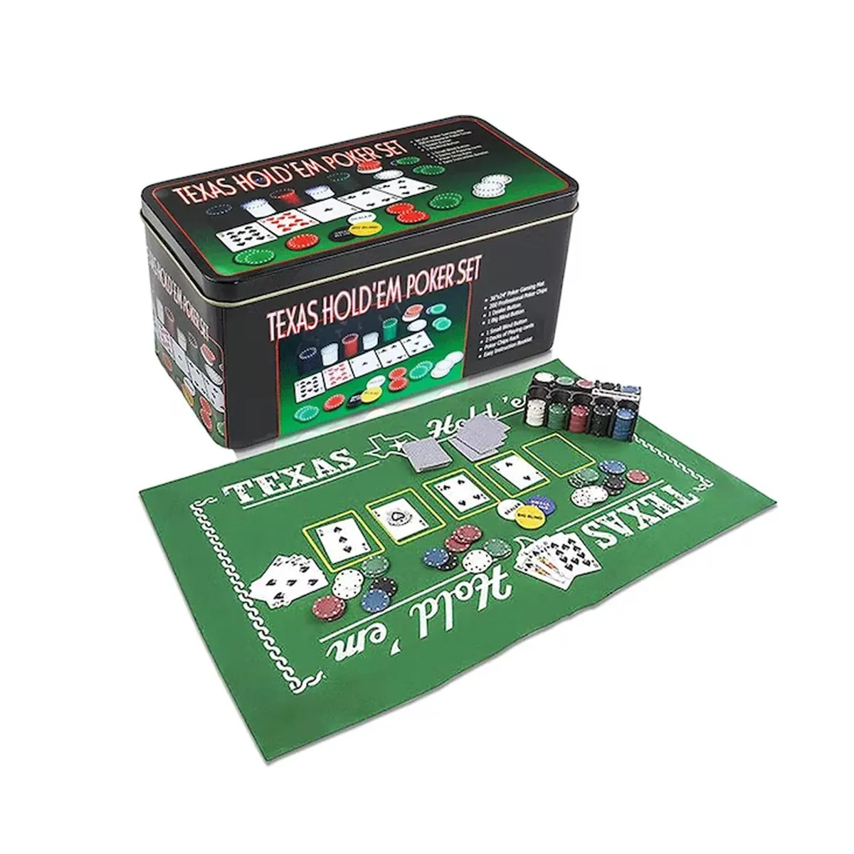 GENERICO - Juego Set de Póker Texas Holdem