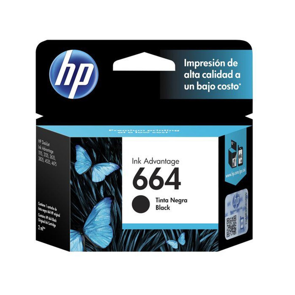 HP - Cartucho Hp 664 negro original