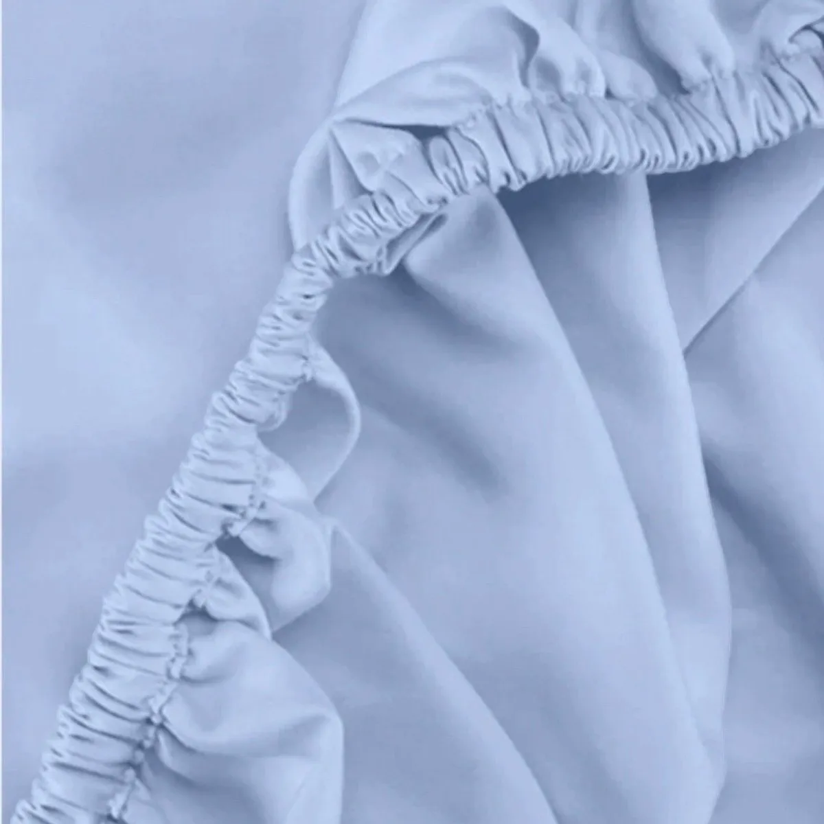 ISATEX HOME - Juego de Sábanas Celeste de Algodón Pima 1.5 Plaza