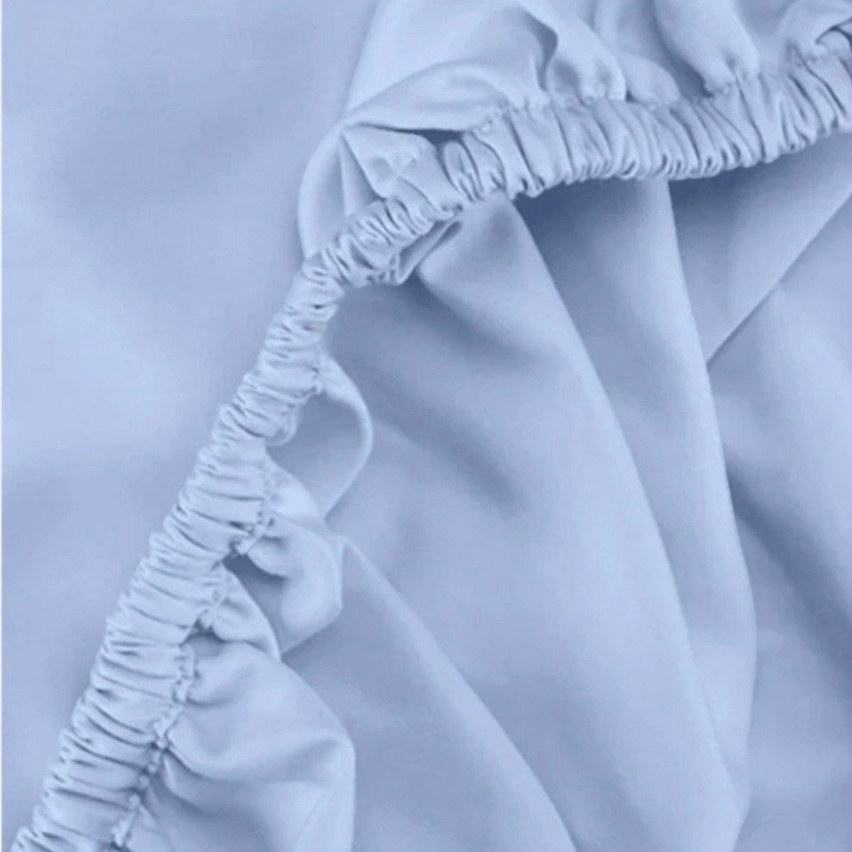 ISATEX HOME - Juego de Sábanas Celeste de Algodón Pima Queen