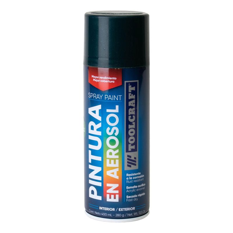 TOOLCRAFT - Pintura en Spray Colores Metalicos Verde 400 ml Toolcraft TC1664