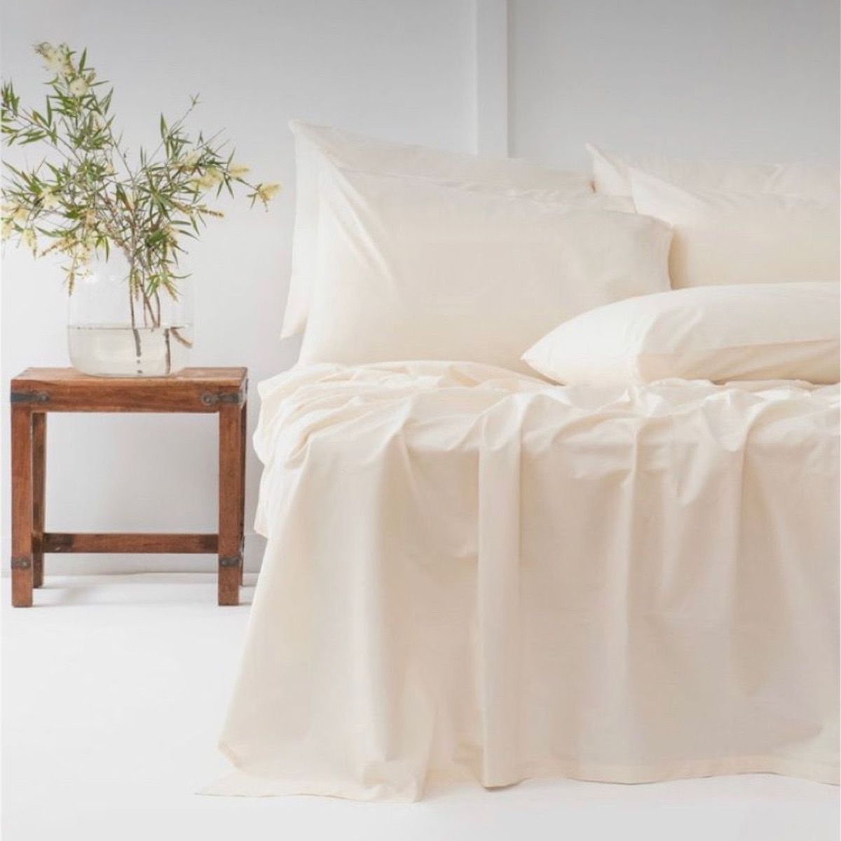ISATEX HOME - Juego de Sábanas Perla de Algodón Pima 1.5 Plaza
