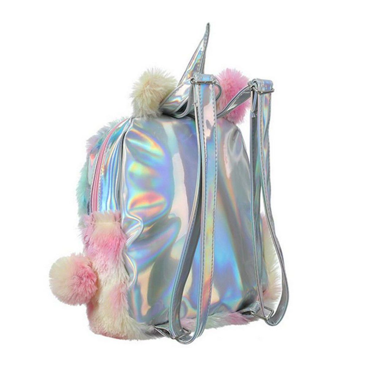 GENERICO - Mochila Peluche Unicorn para niña Celeste