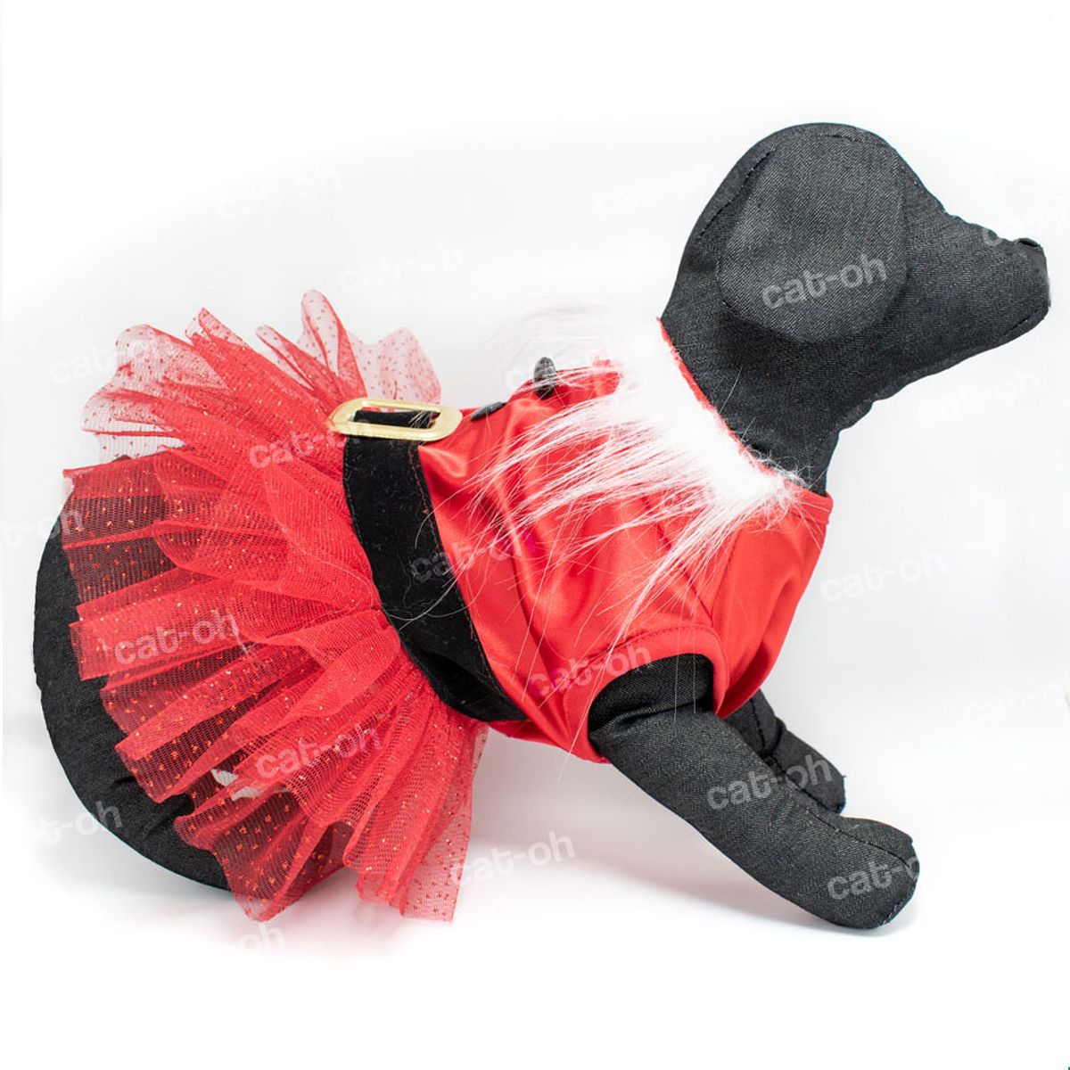 GENERICO - Ropa de Navidad para mascotas - Mamanoela Tutú rojo Talla 3