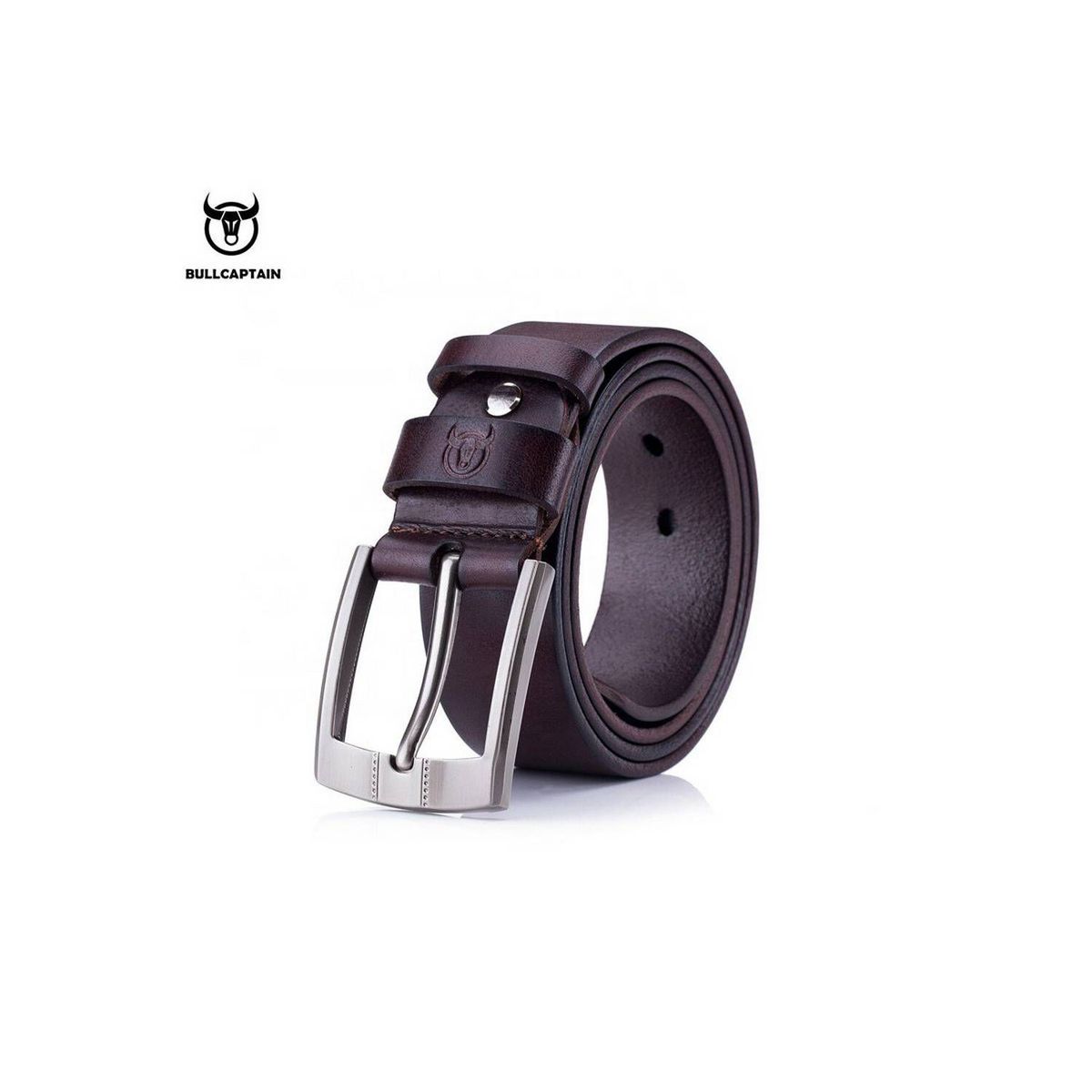 BULLCAPTAIN - BullCaptain - Correa de Cuero Mate 3S02-CF Café