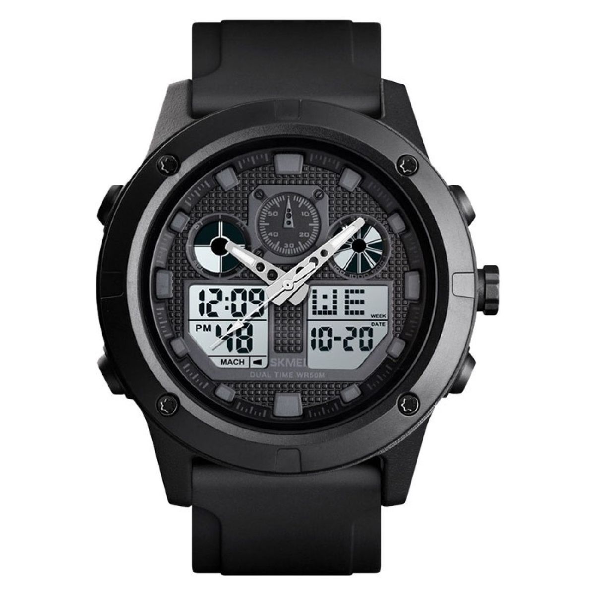SKMEI - Skmei - Reloj 1514BK Análogo-Digital para hombre