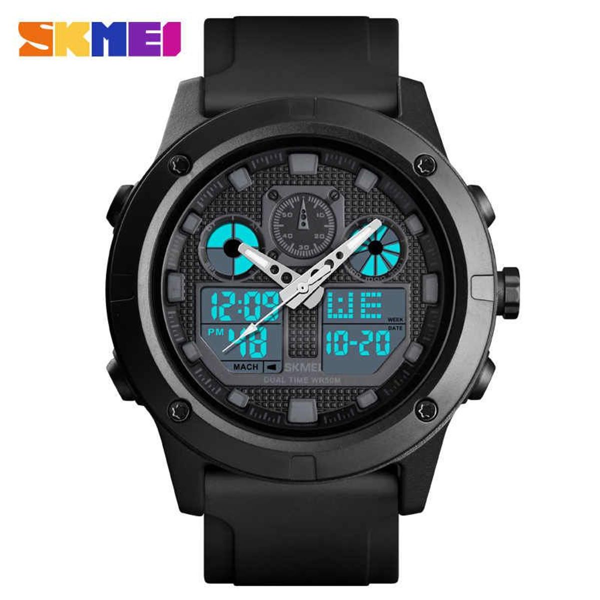 SKMEI - Skmei - Reloj 1514BK Análogo-Digital para hombre