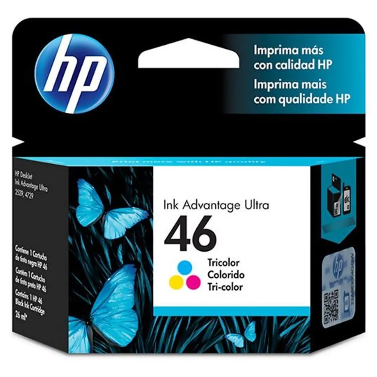 HP - Cartucho HP 46 Tricolor CZ638AL