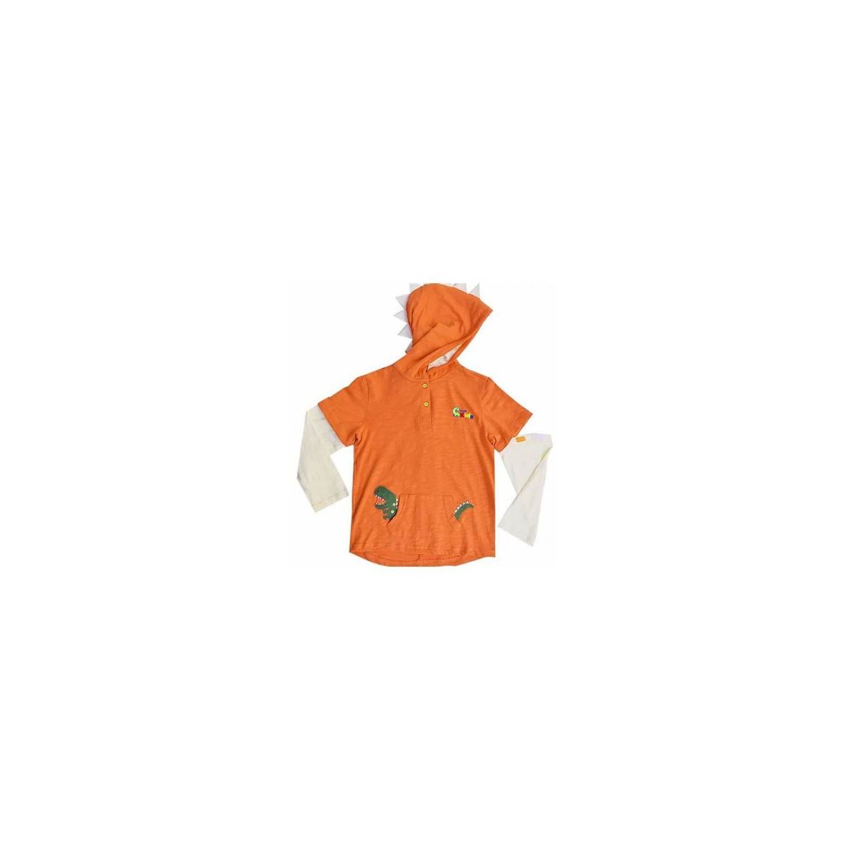 GENERICO - Yourkids - Capucha Dino Convertible Naranja - 5 años