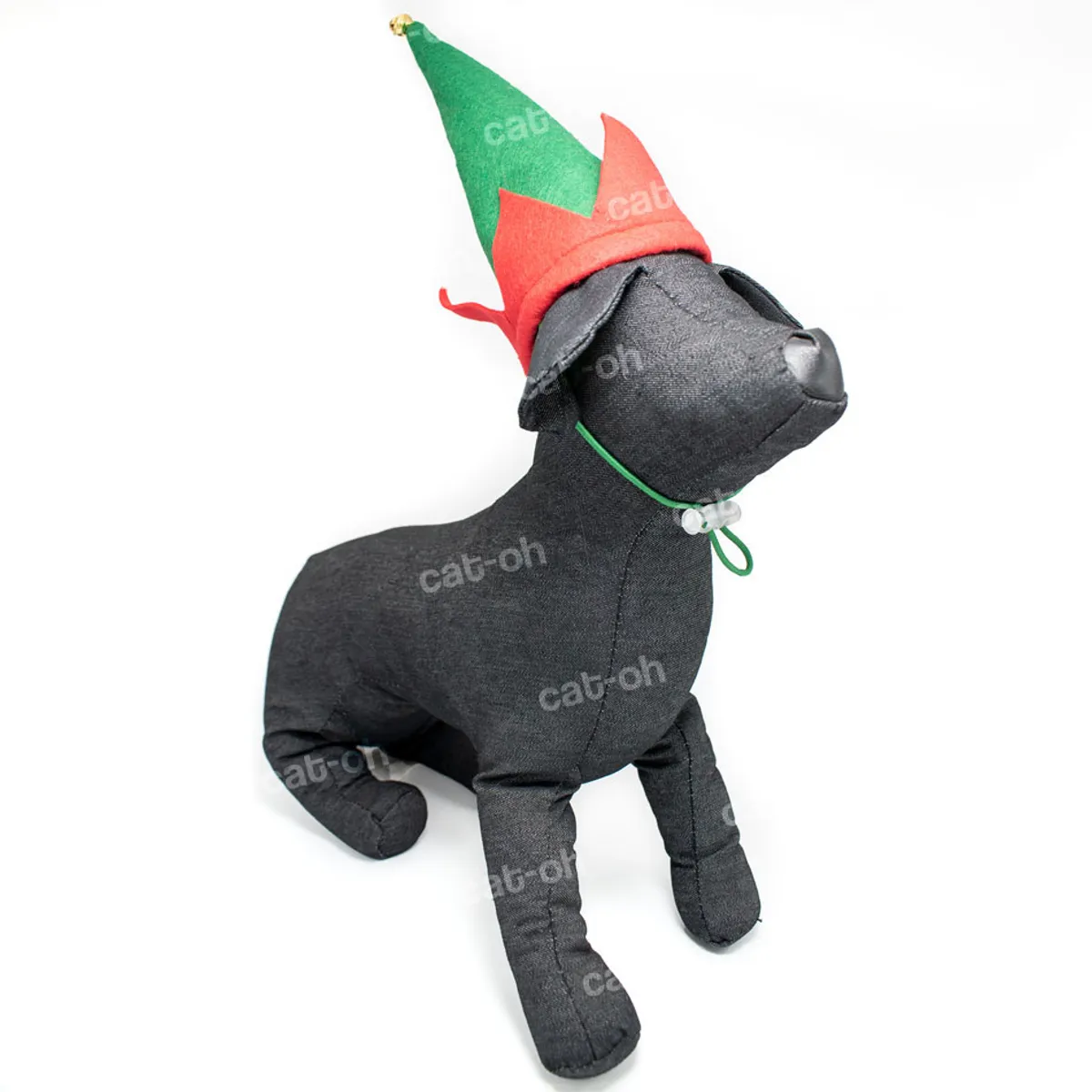 GENERICO - Ropa de Navidad para mascotas - Gorrita Arlequín verde S