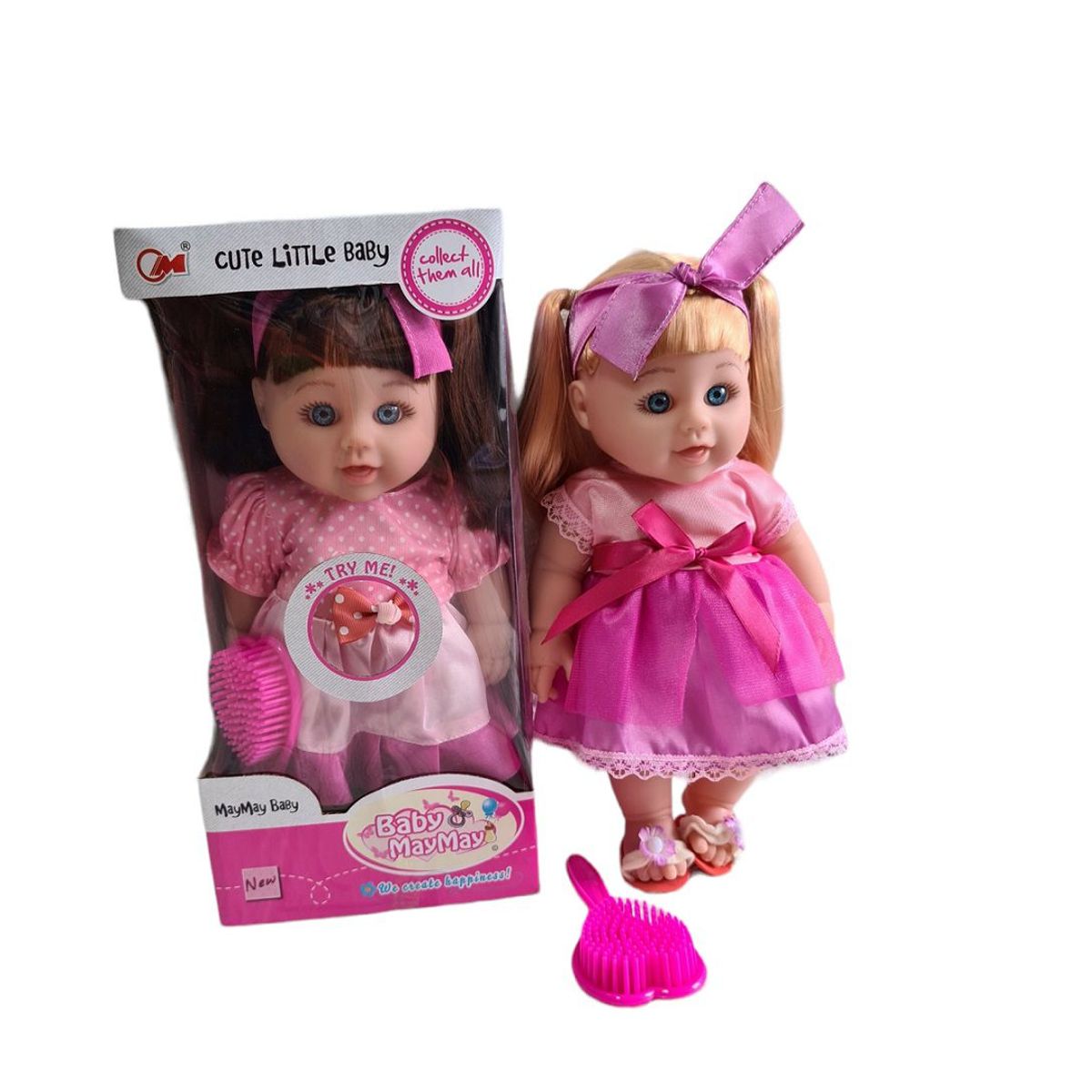 GENERICO - Muñeca Baby MayMay Musical -Rosado